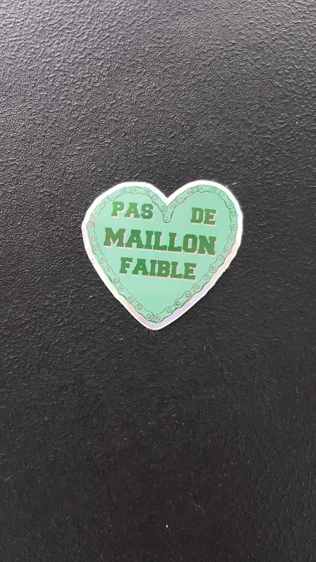 Sticker "Pas de maillon faible"