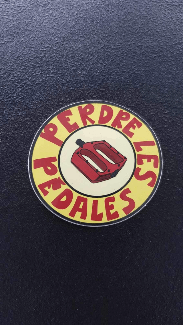 Sticker "Perdre les pédales"