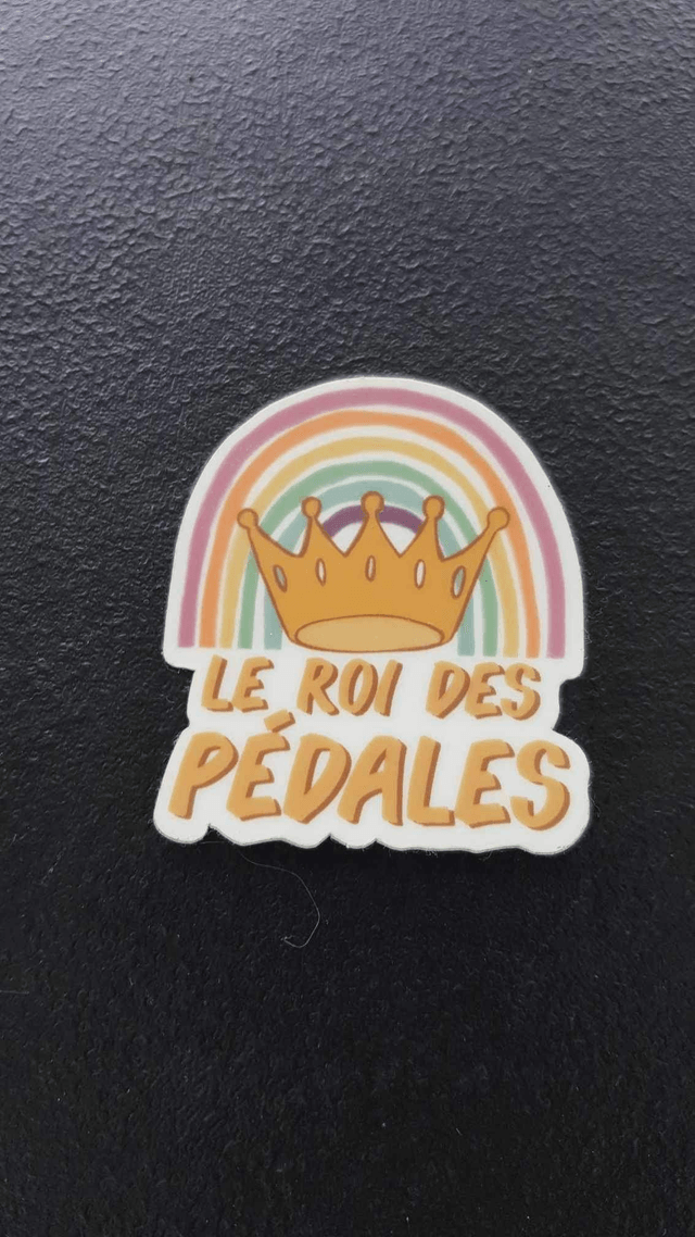 Sticker "Roi des pédales"