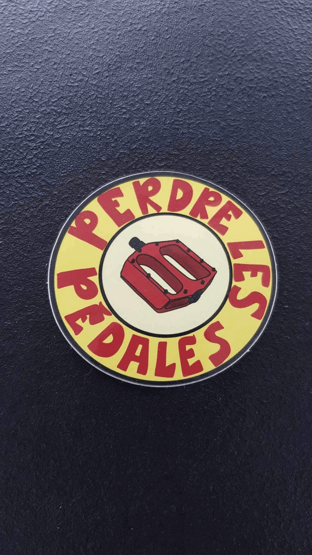 Sticker &quot;Perdre les pédales&quot;